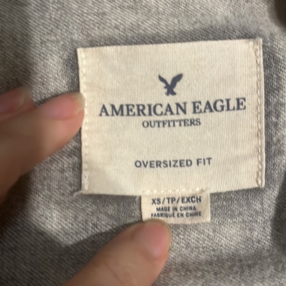 American Eagle oversized destroyed denim shirt - Picture 2 of 2